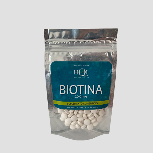 Biotina 100 Pastillas 10,000 Cmg HQL