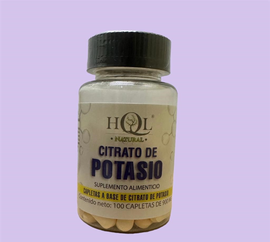 Citrato De Potasio Hql 100 Capletas De 900mg High Quality Life 0856